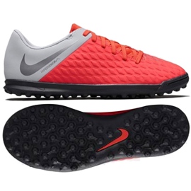 Nike Hypervenom Phantomx 3 Club Tf Jr AJ3790-600 fodboldsko flerfarvet rød