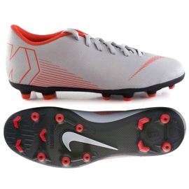 Nike Mercurial Vapor 12 Club M AH7378-060 fodboldsko flerfarvet grå