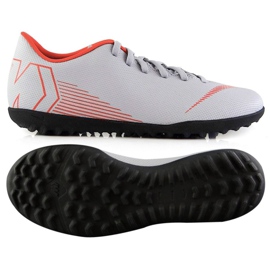 Nike Mercurial Vapor 12 Club Tf M AH7386-060 fodboldsko flerfarvet grå