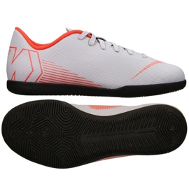 Indendørssko Nike Mercurial Vapor 12 Club Gs Ic Jr AH7354-060 flerfarvet hvid