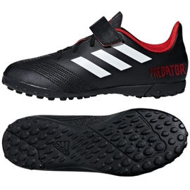 Adidas Predator Tango 18.4 TF Jr DB2341 fodboldstøvler sort sort