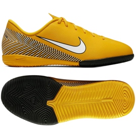 Indendørssko Nike Mercurial Vapor 12 Academy Neymar Ic Jr AO9474-710 gul gul