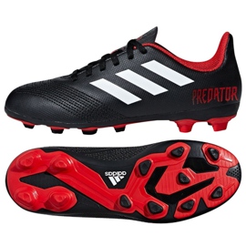 Adidas Predator 18.4 FxG J Jr DB2323 fodboldstøvler flerfarvet sort