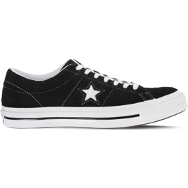 Converse One Star '74 Premium Suede Black sort