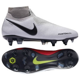Nike Phantom Vsn Elite Df Sg Pro Ac M AO3264-060 fodboldstøvler grå sølv