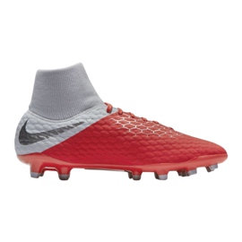 Nike Hypervenom 3 Academy Df Fg M AQ9217-600 fodboldsko flerfarvet sølv
