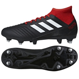 Adidas Predator 18.3 Sg M BB7749 fodboldstøvler rød sort