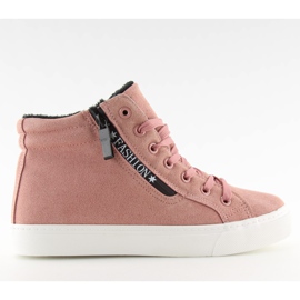 Pink varme ankelsneakers W-3072 lyserød