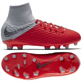 Nike hypervenom Phantom 3 Academy Df Fg Jr AH7287-600 fodboldsko rød rød