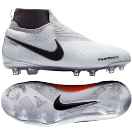 Nike Phantom Vsn Elite Df Fg Jr AO3289-060 fodboldstøvler hvid hvid