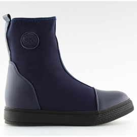Navy blå neopren støvler BOK-1123 Navy marine blå