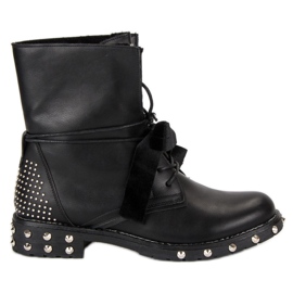 Lucky Shoes Rockstøvler arbejdende sort