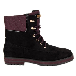 Lucky Shoes Sort ruskind arbejdere