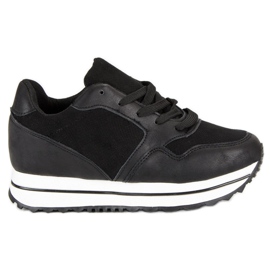 Marquiz Moderigtige sneakers på platformen sort