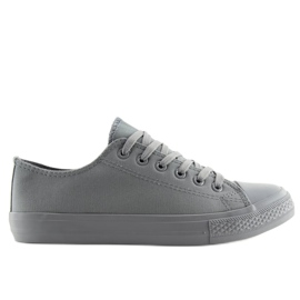 Grå kvinders monocolour grå sneakers NB176 Grå