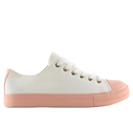 Kvinder sneakers hvid og pink BL97P WHITE / PINK lyserød