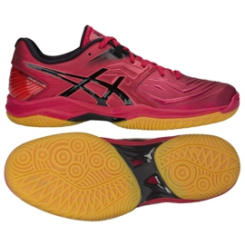 Håndboldsko Asics Blast Ff M 1071A002-601 sort rød