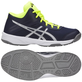 Asics Gel Tactic Mt Gs Jr C732Y-400-400 volleyballsko flerfarvet marine blå