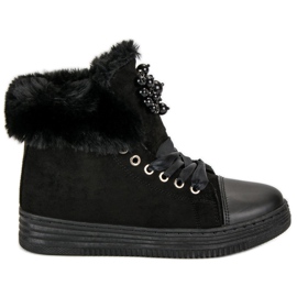 Varme sneakers sort