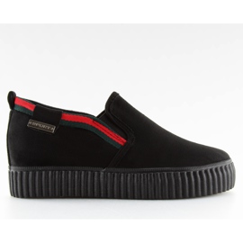Sneakers slip-on black 107-40 Black sort