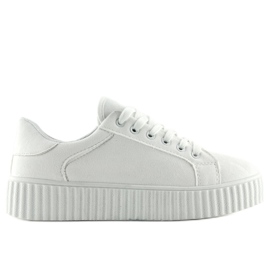 Hvide AX03 Hvide sneakers med høj sål