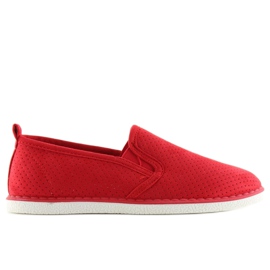 Røde slip-on sneakers LA08P Rød