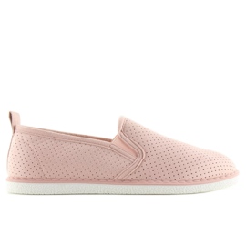 Sneakers slip-on pink LA08P Nude lyserød