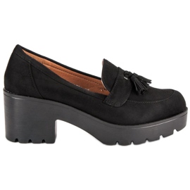 Ch. Creation Stilfulde mocassin sko sort