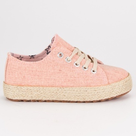 Kylie Børns sneakers Espadrilles lyserød