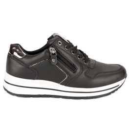 Slip-on sportssko sort