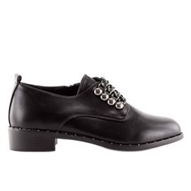 Sorte kvinders loafers C-7160 Sort