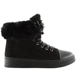 Sorte tykt isolerede sneakers KK-97 Sort