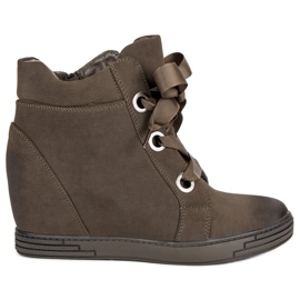 Mørkegrønne VINCEZA sneakers
