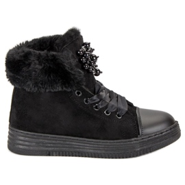 Stilfulde sneakers med isolering sort