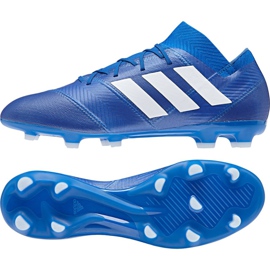 Adidas Nemeziz 18.2 Fg M DB2092 fodboldstøvler blå blå