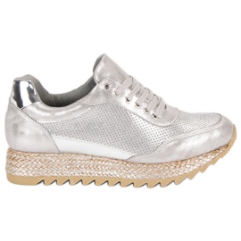 Bestelle Bindede sneakers espadrilles grå