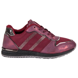 VICES burgunder sneakers rød