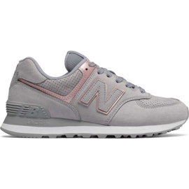 New Balance Wl574nbn arktisk himmel med champagne metallisk grå