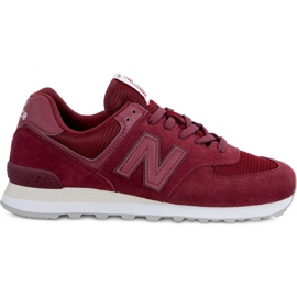 New Balance Ml574etd Burgundy rød