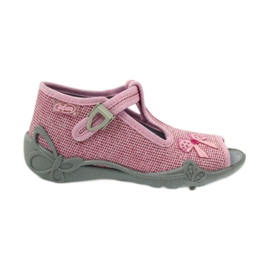 Sløjfe -tøfler Befado 213P104 pink lyserød