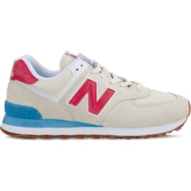 New Balance Wl574fla Summer Dusk Alabaster Med Pomelo brun flerfarvet