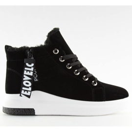 Sort isolerede sneakers 2018-67 sort