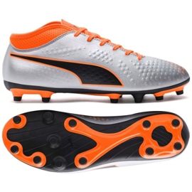 Fodboldstøvler Puma One 4 Syn Fg M 104749 01 flerfarvet sølv