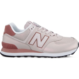 New Balance Wl574kse Sheen Pack Conch Shell med mørkt oxid brun flerfarvet