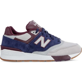 New Balance Ml597gnb Regn Cloud Pigment Burgundy grå flerfarvet marine blå