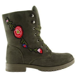 Arbejdere med broderi AB-9 Army Green grøn