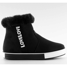 Sorte ankelhøje sneakers NB252P