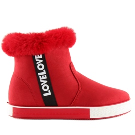 Røde ankelhøje sneakers NB252P Rød