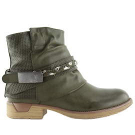 Grønne damestøvler 815-PA DK.GREEN