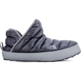 The North Face Mænds Thermoball Traction Bootie 090 Shiny Blackened Pearl Griffin Gray grå